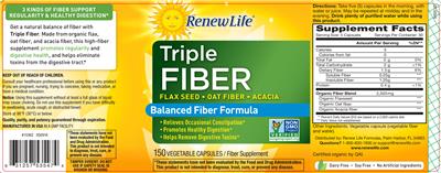 Triple Fiber label