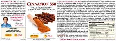 Cinnamon 350 label