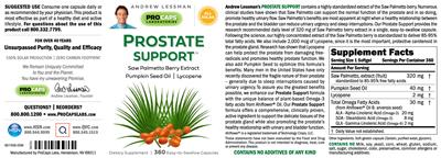 Prostate Support label
