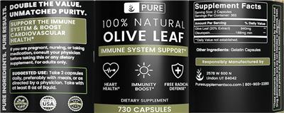 Olive Leaf label