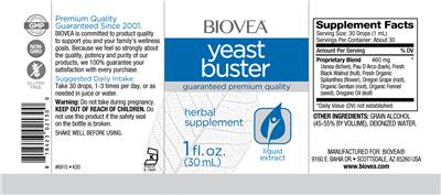 Yeast Buster label