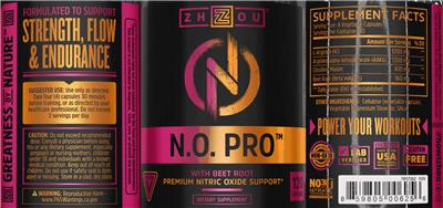 N.O. Pro with Beet Root label