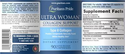 Ultra Woman Collagen Support label