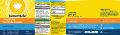 Rapid Total Body Cleanse Part 2 label