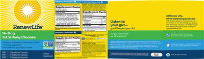 Total Body Cleanse Part 3 label