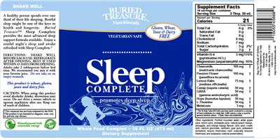 Sleep Complete label