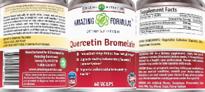Quercetin Bromelain label