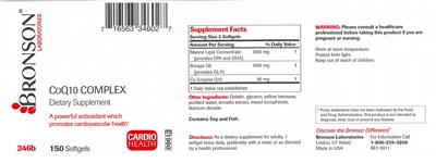 CoQ10 Complex label