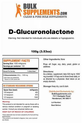 D-Glucuronolactone label