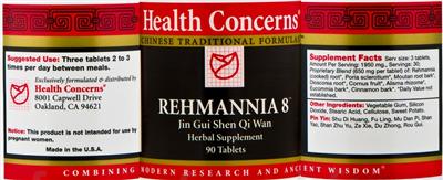 Rehmannia 8 label