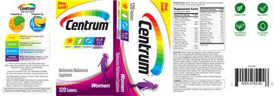 Centrum Women label