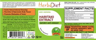 Haritaki Extract label