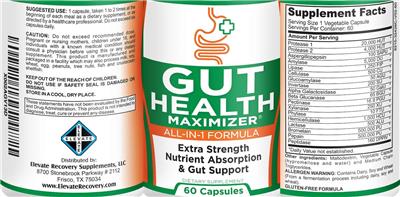 Gut Health Maximizer label