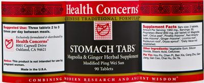 Stomach Tabs label