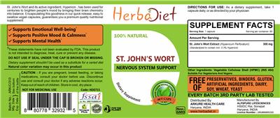 St. John's Wort label