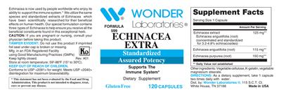 Echinacea Extra label