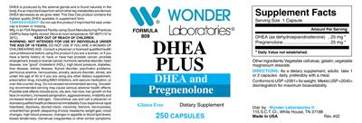 DHEA Plus label