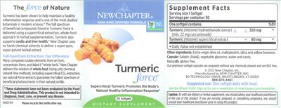 Turmeric Force label