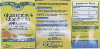 Glucosamine & Chondroitin Soft Chews label