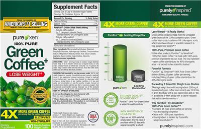 Green Coffee+ label