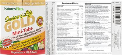 Source of Life Gold Mini-Tabs label