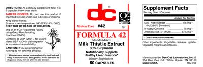 Formula 42 label