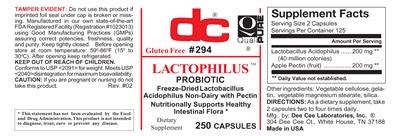 Lactophilus label