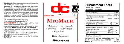 MyoMalic label
