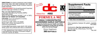 Formula 902 label