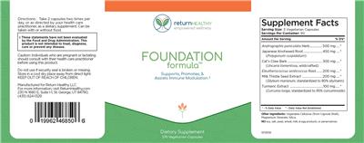 Foundation Formula label