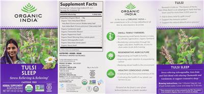 Tulsi Sleep label