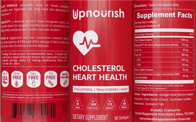 Cholesterol Heart Health label
