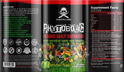 Phytobolic Green Apple Tango label