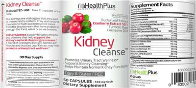 Kidney Cleanse label