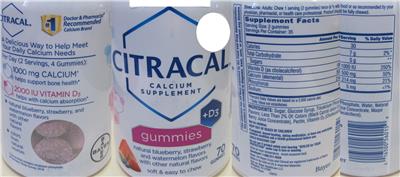 Citracel Gummies label