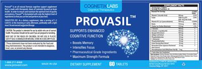 Provasil label