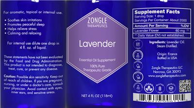 Lavender label
