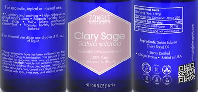 Clary Sage label