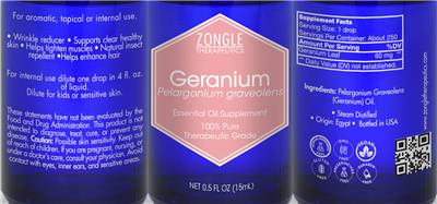 Geranium label