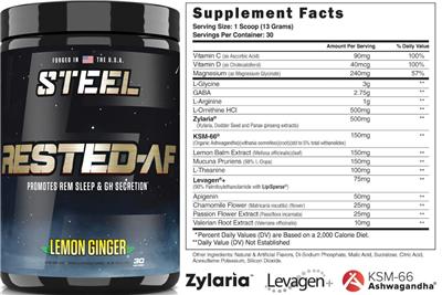 Rested-AF Lemon Ginger label