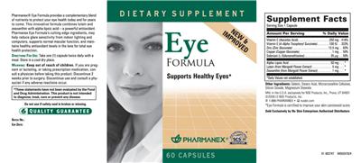 Eye Formula label