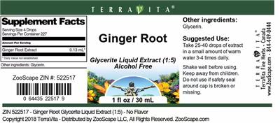 Ginger Root label
