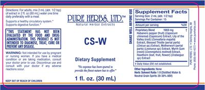 CS-W label
