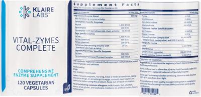 Vital-Zymes Complete label