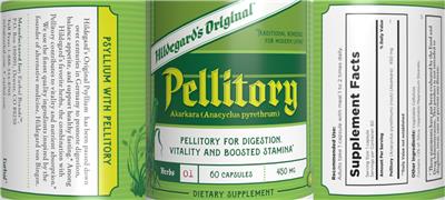 Pellitory 450 mg label