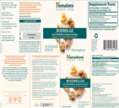Boswellia label