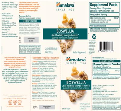 Boswellia label