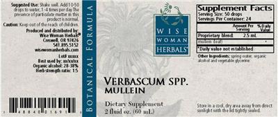 Verbascum Spp. Mullein label