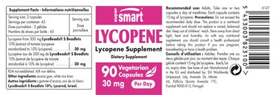 Lycopene 30 mg label