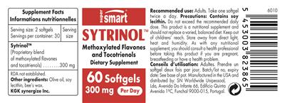 Sytrinol 300 mg label